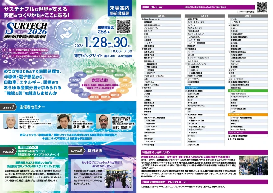 SURTEC 来場案内状 表